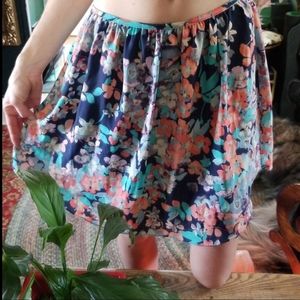 Flowy floral skirt